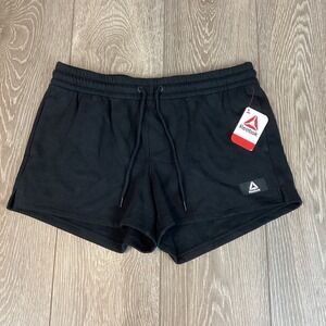 Reebok Relaxed Short L New Black Women's Soft‎ Sweatshort After Class Athletic